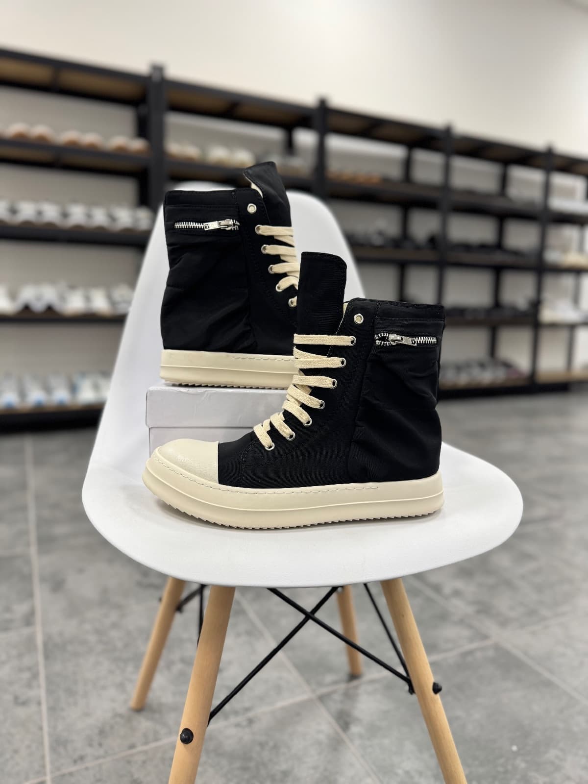 Rick Owens DRKSHDW High Sneaks — 1
